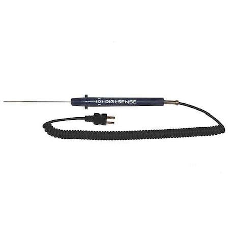 Digi-Sense Type-J, Small-Diam Stndrd Probe, Mini-Co 08505-55